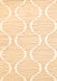 Serging Thickness of Machine Washable Abstract Orange Contemporary Area Rugs, wshcon565org