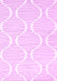 Machine Washable Abstract Pink Contemporary Rug, wshcon565pnk