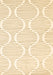 Machine Washable Abstract Brown Contemporary Rug, wshcon565brn