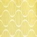 Square Machine Washable Abstract Yellow Contemporary Rug, wshcon565yw