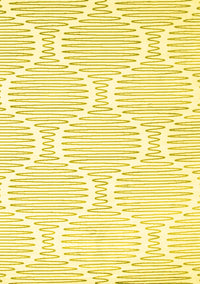 Abstract Yellow Contemporary Rug, con565yw