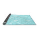 Sideview of Abstract Light Blue Contemporary Rug, con565lblu