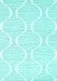 Abstract Turquoise Contemporary Rug, con565turq