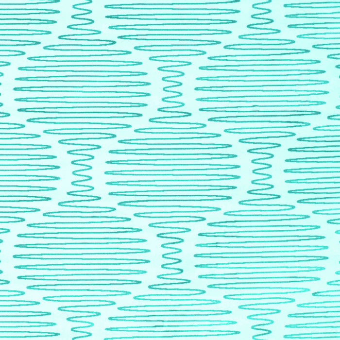 Abstract Turquoise Contemporary Rug, con565turq