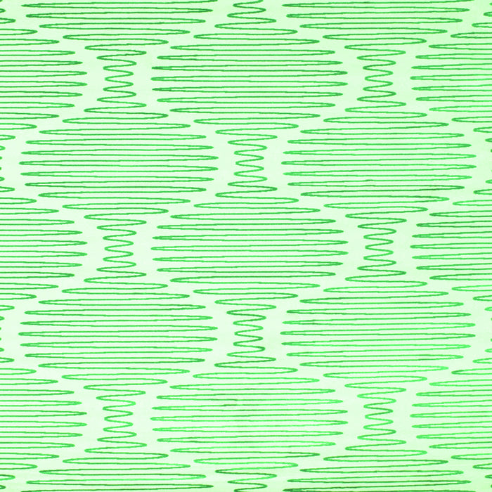 Serging Thickness of Abstract Green Contemporary Rug, con565grn