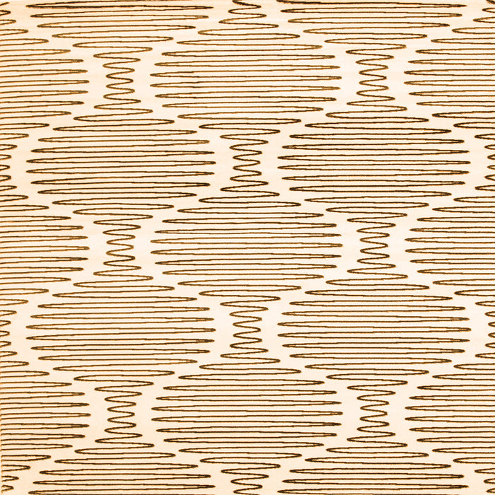 Serging Thickness of Abstract Orange Contemporary Rug, con566org