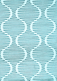 Abstract Light Blue Contemporary Rug, con566lblu