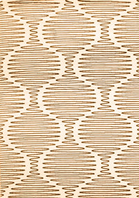 Abstract Orange Contemporary Rug, con566org