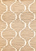 Abstract Orange Contemporary Rug, con566org