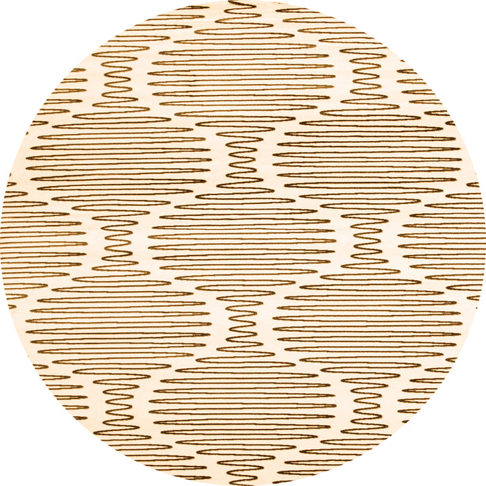 Square Abstract Orange Contemporary Rug, con566org