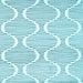 Square Abstract Light Blue Contemporary Rug, con566lblu