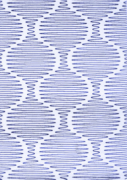 Abstract Blue Contemporary Rug, con566blu