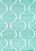 Abstract Turquoise Contemporary Rug, con566turq