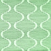 Square Abstract Emerald Green Contemporary Rug, con566emgrn