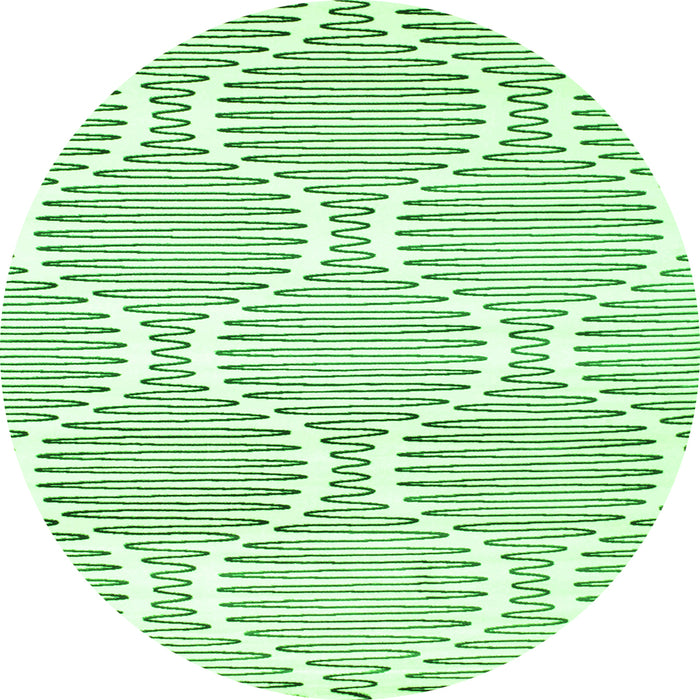 Machine Washable Abstract Green Contemporary Area Rugs, wshcon566grn