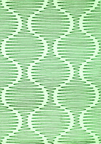 Abstract Green Contemporary Rug, con566grn