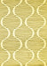 Abstract Yellow Contemporary Rug, con566yw