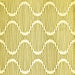 Square Abstract Yellow Contemporary Rug, con566yw