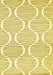 Machine Washable Abstract Yellow Contemporary Rug, wshcon566yw