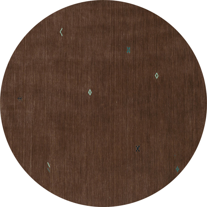 Round Machine Washable Abstract Turquoise Contemporary Area Rugs, wshcon567turq