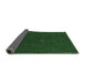 Sideview of Abstract Emerald Green Contemporary Rug, con567emgrn