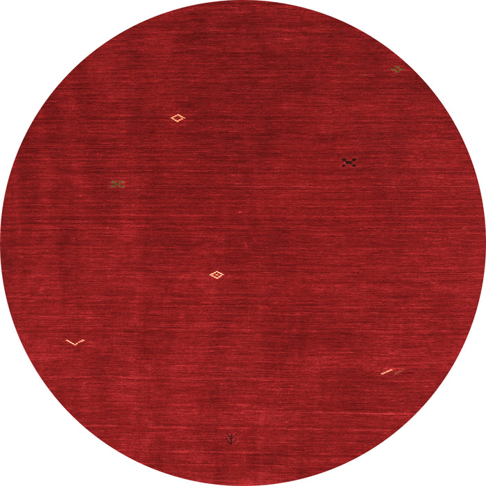 Square Abstract Orange Contemporary Rug, con567org