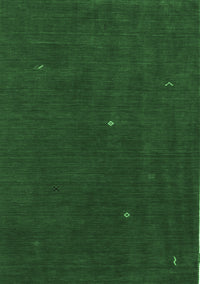 Abstract Emerald Green Contemporary Rug, con567emgrn