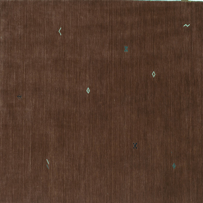 Square Abstract Turquoise Contemporary Rug, con567turq