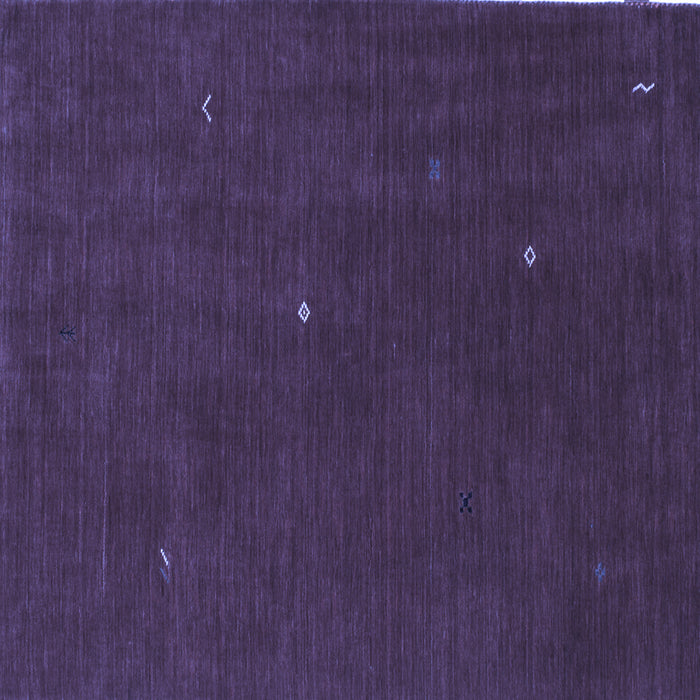Square Abstract Blue Contemporary Rug, con567blu