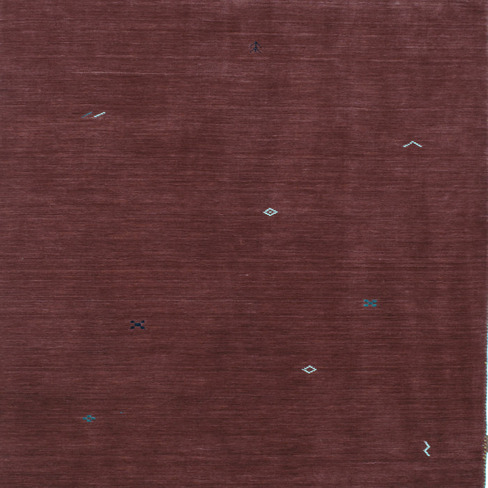 Square Abstract Light Blue Contemporary Rug, con567lblu