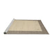 Serging Thickness of Machine Washable Contemporary Brown Rug, wshcon568