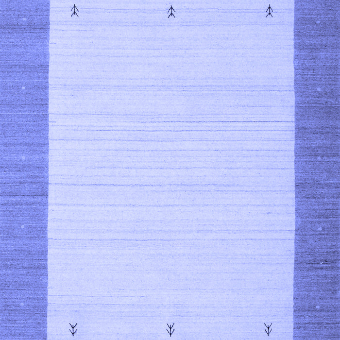 Machine Washable Solid Blue Modern Rug, wshcon568blu