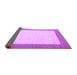 Sideview of Solid Purple Modern Rug, con568pur