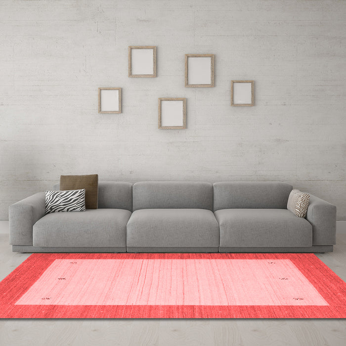 Modern Red Washable Rugs