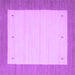 Square Machine Washable Solid Purple Modern Area Rugs, wshcon568pur