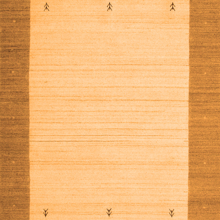 Serging Thickness of Machine Washable Solid Orange Modern Area Rugs, wshcon568org