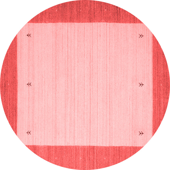 Machine Washable Solid Red Modern Rug, wshcon568red