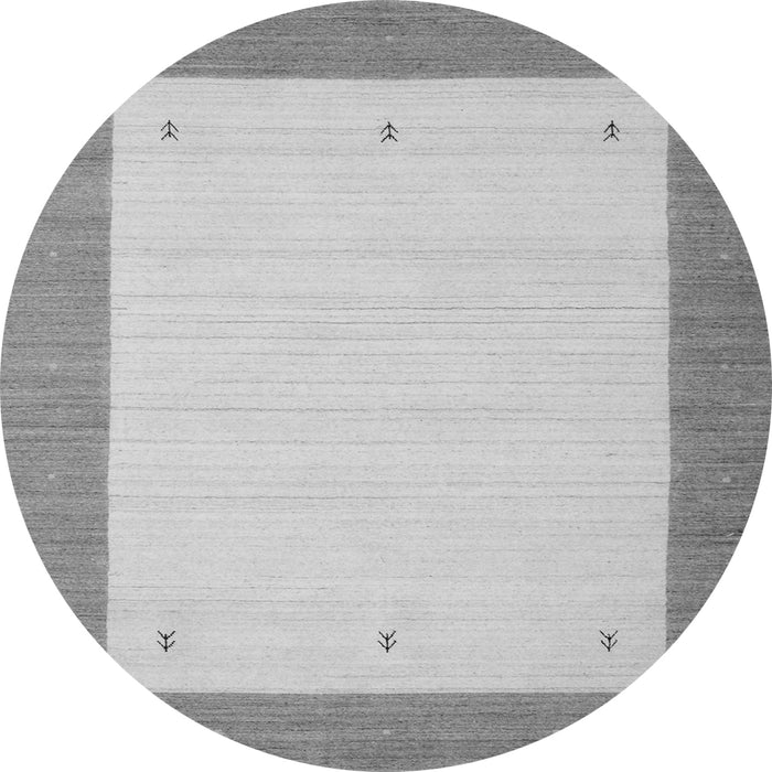 Square Solid Gray Modern Rug, con568gry