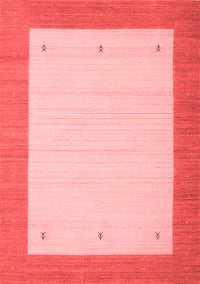 Solid Red Modern Rug, con568red