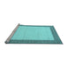Sideview of Machine Washable Solid Light Blue Modern Rug, wshcon568lblu