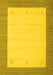 Solid Yellow Modern Rug, con568yw