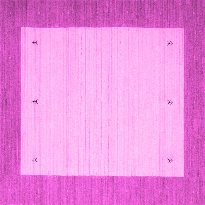 Square Solid Pink Modern Rug, con568pnk