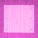 Square Solid Pink Modern Rug, con568pnk