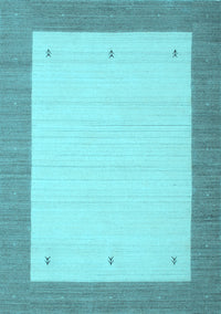 Solid Light Blue Modern Rug, con568lblu