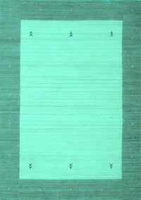 Solid Turquoise Modern Rug, con568turq