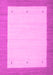 Machine Washable Solid Pink Modern Rug, wshcon569pnk