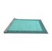 Sideview of Machine Washable Solid Light Blue Modern Rug, wshcon569lblu