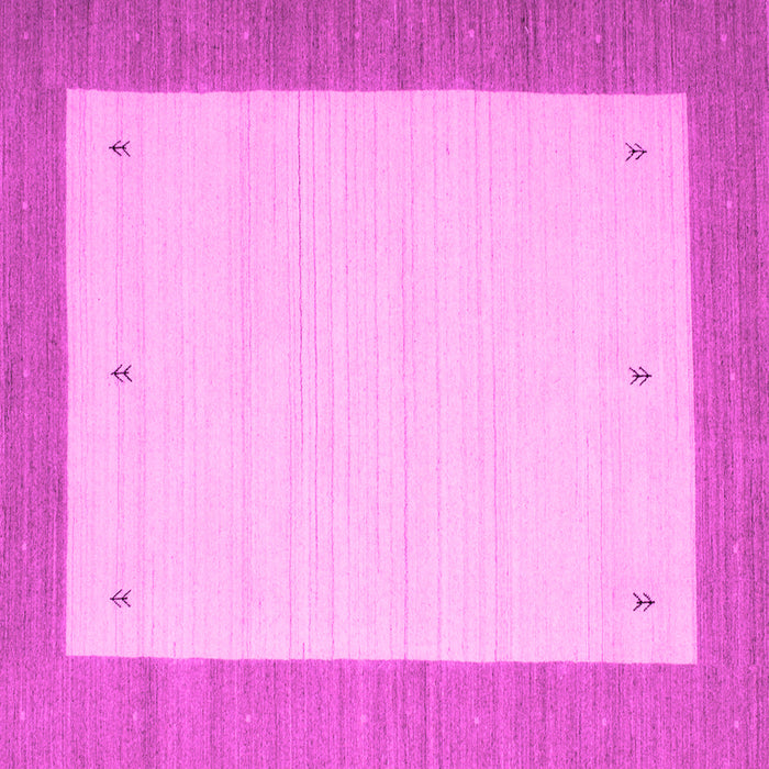 Square Solid Pink Modern Rug, con569pnk