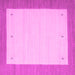 Square Solid Pink Modern Rug, con569pnk