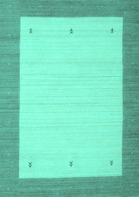 Solid Turquoise Modern Rug, con569turq